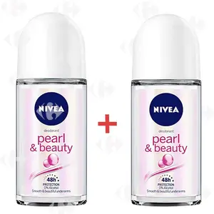 Pack de 2 Roll-On anti-transpirants femme Pearl et Beauty Nivea 50ml