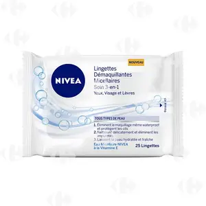 Lingettes démaquillantes - Le paquet de 25 lingettes - NIVEA (98)