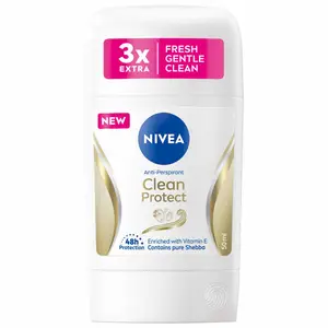 NIVEA, Déodorant Femme, Clean Protect, Stick 50ml