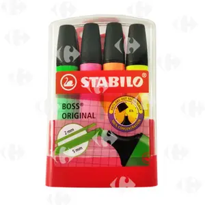 Surligneur Boss original Stabilo 4 unités