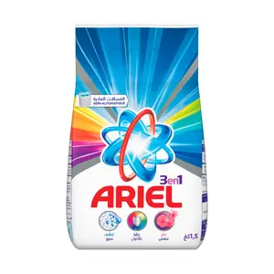 Détergent Lessive en Poudre Ariel Machine Semi-automatique et Main 1,5Kg