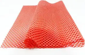 Tapis Antiderapant Design Z Rouge 1.20M/Metre Lineaire