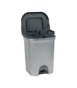 Poubelle À Pédale 11L Gris