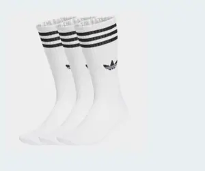 3 STRIPES HIGH CREW SOCKS 3 PAIRS - 34-36