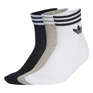 3 Stripes Ankle Socks 3 Pairs - 43-45
