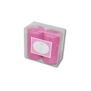 SET 2 BOUGIE0014001 CYLINDRIQUE PILLAR PARFUME13,2X5,5X14,5CM175GRAMS 15 HRS