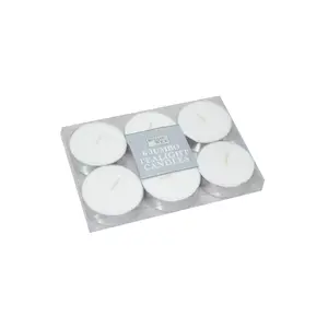 SET 6 TEALIGHT JUMBO 40 GRAMS 6HRS REF