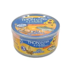 Thon Entier à l'Huile de Tournesol Amiral 170g