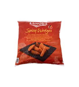 Pomme spicy wedges 750g - LUTASO