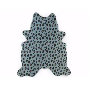 Tapis d’enfant Leopard 145x160cm Bleu