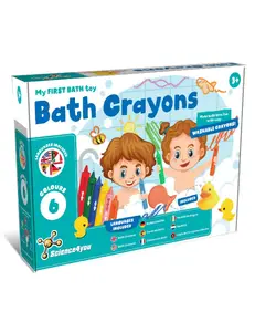 Crayons de bain lavables Science4You, lot de 6