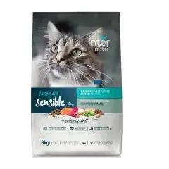 Croquettes pour chats sensibles 3 kg - INTERNUTRI