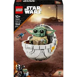 LEGO Télelor Razboïul: Mandalorianul Grogu cu landoul planeur 75403