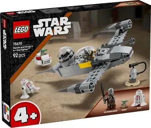 LEGO Guerre des étoiles Nava de lupta stelara N-1 alui Mando si Grogu 75410