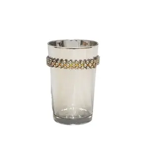 BOUGEOIRE 0090120 STICK SIMPLE EN ARGENTE FONCE PERLES 11CM