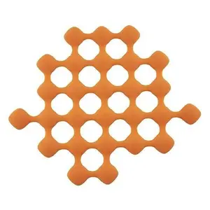 S- PLAT TRIVET 0095331 SILICONE ORANGE L24.5 X21XH1.02CM