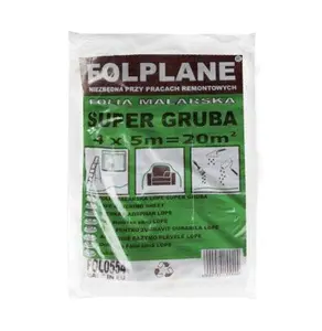 Bache De Peintre Standard Hdpe Epai 0,007Mm +/-12% Dim 4X5M Painter Ref Fol0549
