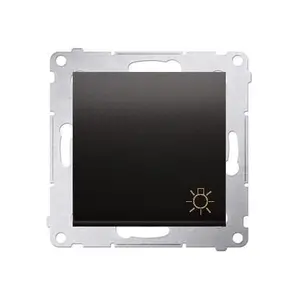 Poussoir Lumière 16Ax Connexion À Vis Avec Griffes Graphite Simon 54