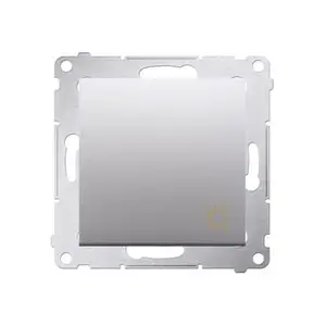 Poussoir Lumière 16Ax Connexion À Vis Avec Griffes Aluminium Simon 54