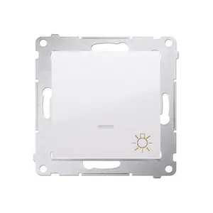 Poussoir Lumineux Lumière 16Ax Connexion À Vis Avec Griffes Blanc Simon 54