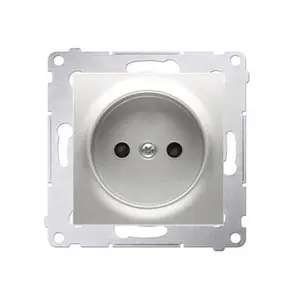 Prise De Courant 2P Connexion À Vis Avec Griffes Aluminium Simon 54