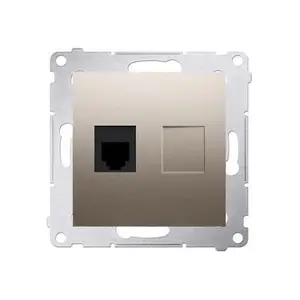Prise Téléphone Rj12 Connexion À Vis Avec Griffes Cava Simon 54