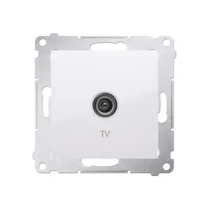 Prise Tv Connexion À Vis Avec Griffes Blanc Simon 54