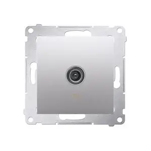 Prise Tv Connexion À Vis Avec Griffes Aluminium Simon 54