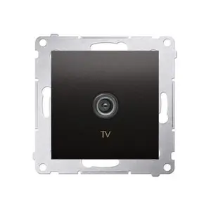 Prise Tv Connexion À Vis Avec Griffes Graphite Simon 54
