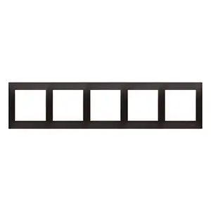 Cadre 5 Éléments Graphite Simon 54 Premium