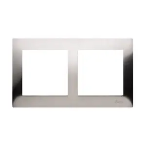 Cadre 2 Élément Inox Simon 54 Premium