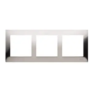 Cadre 3 Éléments Inox Simon 54 Premium