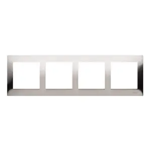 Cadre 4 Élément Inox Simon 54 Premium