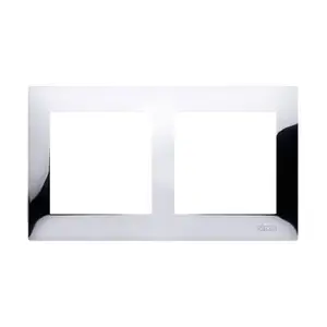 Cadre 2 Éléments Chrome Simon 54 Premium