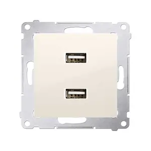 Double Chargeur Usb 2,1 A 5V Dc 230 V Marfil Simon 54