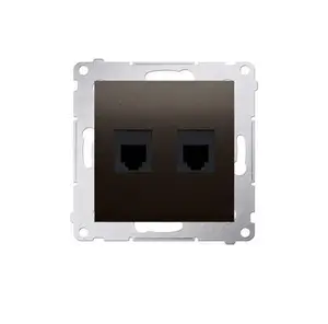 Prise Télephone Rj12 Noir Mat
