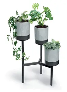 Pot De Fleurs Bloomie Concrete Avec Support