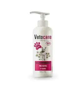 Shampoing nourrissant poils blanc et clairs pour chats 200ml
