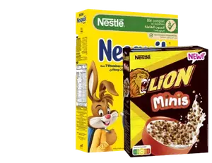 Céréales NESQUIK 310g + céréales minis LION 300g