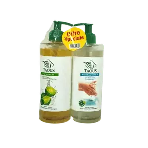 Savon liquide antibactérien + citron 2x470ml - TAOUS
