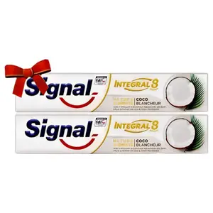 2 dentifrices intégral 8 Coco Blancheur x75ml le 2ème à -75% - SIGNAL