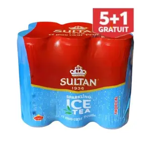 Sultan Ice Tea tropical 5x330ml + 1 gratuite