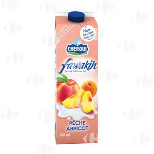 Jus au Lait Pêche Abricot Fawakih Chergui 900ml