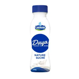 Yaourt à boire nature sucré Daya 330g - CHERGUI