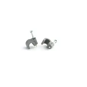 100 Attaches Electrique 4Mm Gris