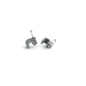 100 Attaches Electrique 7Mm Gris