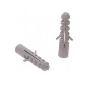100 Chevilles 6Mm Gris Pour Vis De 3,5 À 6Mm