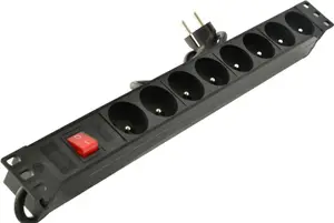 Bloc Multiprise 19 6P 2P+T Avec Interrupteur