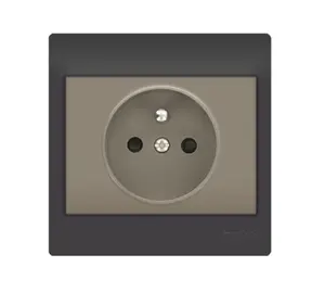 Prise 2P+T Musik Marron