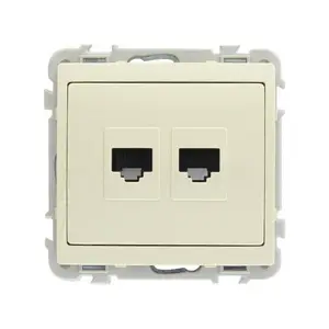 Kit Mécanisme 2 Prises Info Rj45 Cat5 Utp
